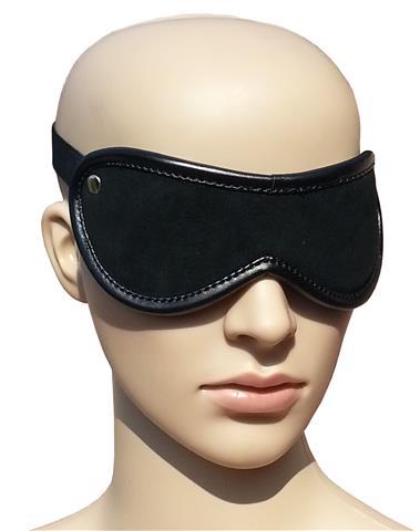 Bondage Designer Leder Augenmaske Augenbinde schwarz