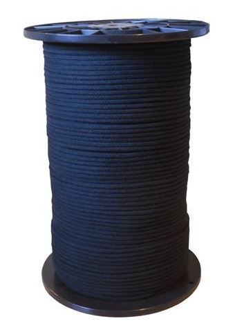 Bondage Seile Baumwolle 8mm schwarz 1 - 500 Meter