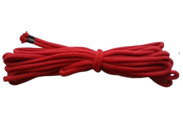 Bondage Seile Baumwolle 8mm rot 1 - 500 Meter