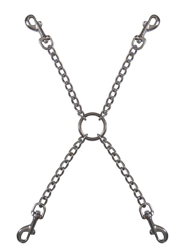 Metall Bondage Hogtied Kettenkreuz
