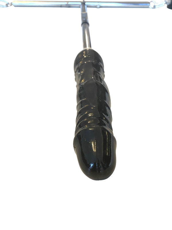 Metall Fuß Spreizstange verstellbar mit Latex Dildo