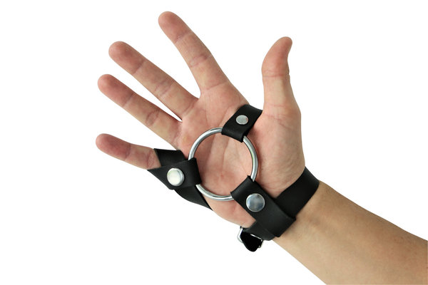 BDSM Hand Strap On -Leder Hand Dildo Halterrung
